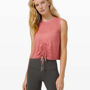 Lululemon Cinch me Up Tank Cherry Tint
